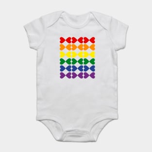 Pride Hearts Design LGBT Baby Bodysuit